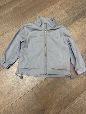 Little Bipsy Light Gray Kids Rain Jacket